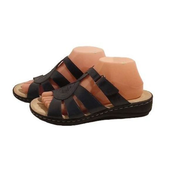 Croft & Barrow Black Strappy Sandals Women's Size 8.5 - Picture 2 of 7